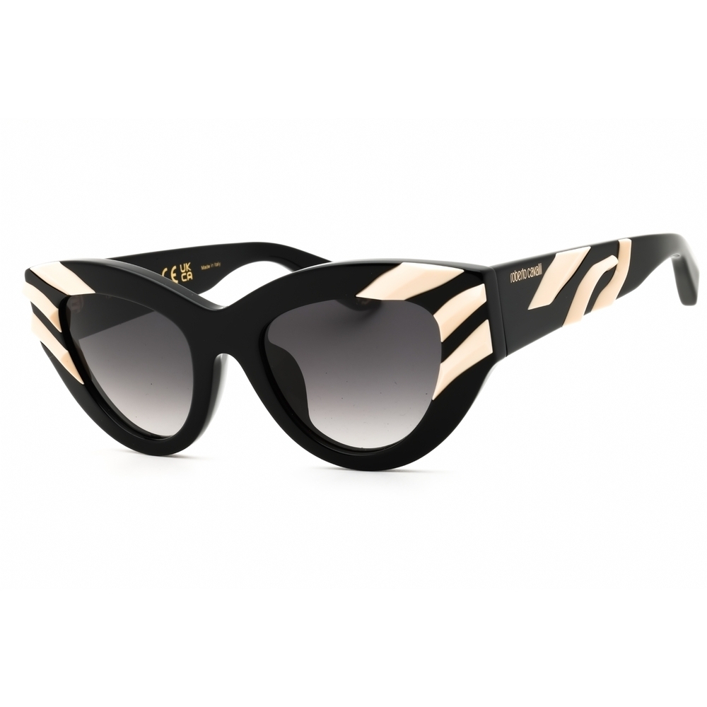Roberto Cavalli 594160 Sunglasses Black Plastic Cat-Eye